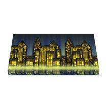 Digital City Abstract Art Texture canvas prints