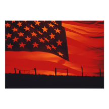 Digital composite of the American Flag Art Photo