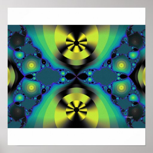 digital discs fractal posters