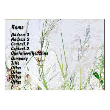 Digital Grasses Profile Card Business Card Templates