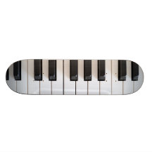 Digital piano keyboard custom skate board