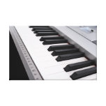 Digital piano keyboard gallery wrapped canvas