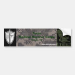 digital Temple medical reserve Corps Skull Bumper Sticker