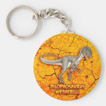 Dilophosaurus Keychain