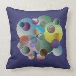 Dimensional Circles Throw Pillows