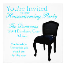 Dining Chair as Housewarming Announcement
