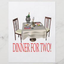 Dinner For Two Personalized Flyer