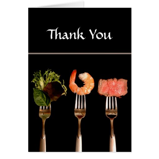 dinner party thank you card zazzle dinner party thank you card zazzle