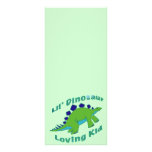 Dino Loving Kid Personalized Rack Card