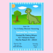 Dino  Theme Baby Shower Invitation invitations