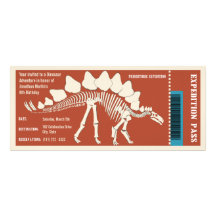 Dinosaur Adventure Pass Personalized Invitations
