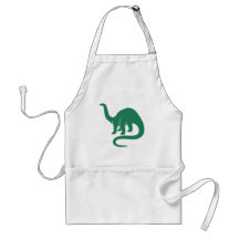 Dinosaur Apron Green