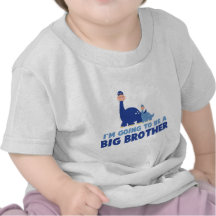dinosaur big brother to be NEW blue Tees