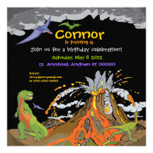 Dinosaur Birthday Invitation