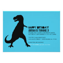 Dinosaur Birthday Party | T-Rex Personalized Invitations