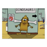 Dinosaur Bone Dog Greeting Cards