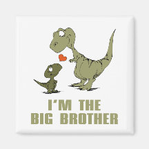 Dinosaur Brothers Refrigerator Magnet