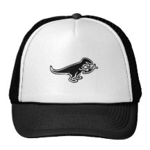 Dinosaur Eating Jesus Fish Hats