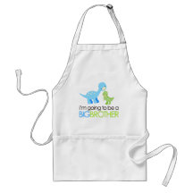 Dinosaur I'm Going to Be A Big Brother Apron