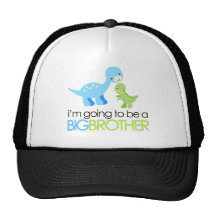 Dinosaur I'm Going to Be A Big Brother Trucker Hats