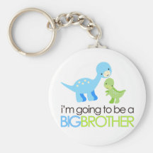 Dinosaur I'm Going to Be A Big Brother Keychain