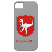 Dinosaur King Red Crest on Grey iPhone 5 Case
