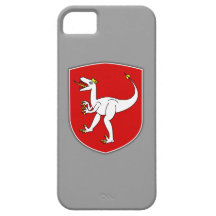 Dinosaur King Red Crest on Grey iPhone 5 Case