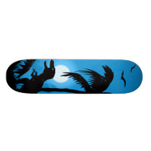Dinosaur of the Night Skate Deck