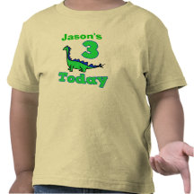 Dinosaur Third Birthday Boy Shirt