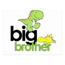 dinosaurs big brother post card