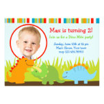 Dinosaurs Dino Photo Birthday Party Invitations