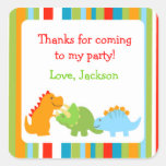 Dinosaurs Favour Stickers Seals Labels
