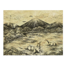 Dinosaurs Post Card