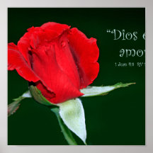 Dios es amor (Cartel de 1 Juan 4:8) Poster