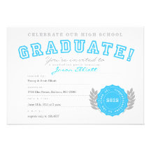 Diploma Graduation Party Invitation