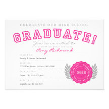 Diploma Graduation Party Invitation