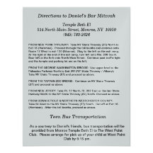 Direction Card Invites