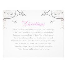 Directions for Janet Personalized Invitation
