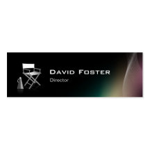 Director in film television theatrical production business card templates