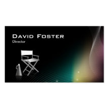 Director in film television theatrical production business card template