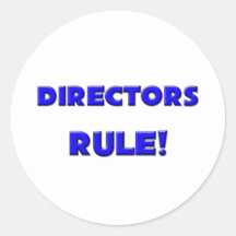 Directors Rule! Round Stickers