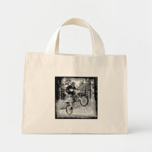 Dirt bike wheeling in the woods bag