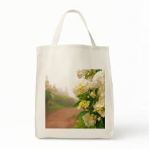 Dirt road and hydrangeas bags