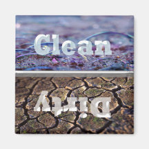 Dirty and Bubbles Clean Dirty Dishwasher Magnet