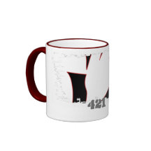 Dirty Border Ringer Mug