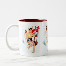 Dirty Border Ringer Mug