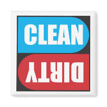 Dirty Clean Magnet for Dishwasher