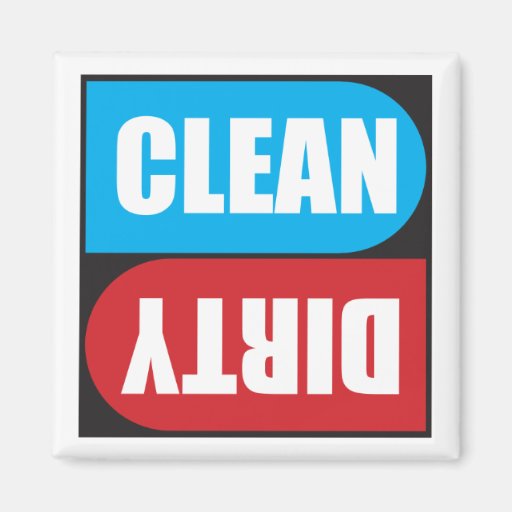 Dirty Clean Magnet for Dishwasher