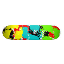 Dirty Footprint Colours Skateboard