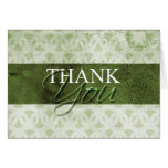 Dirty Green Thank You Cards cards